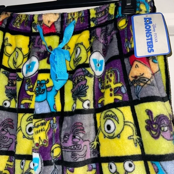 Monsters Inc. pajamas pants 💜💚💙 - Picture 2 of 3